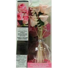Fragranced Reed Diffuser with Decorative Reeds, 6 oz Vintage Rose Fragrance   555741043